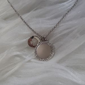 kate spade spot the spade silver charm necklace